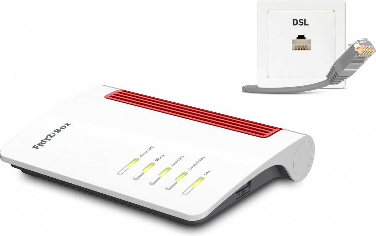 FRITZ!Box 7510 draadloze router Gigabit Ethernet Single-band (2.4 GHz) Wit