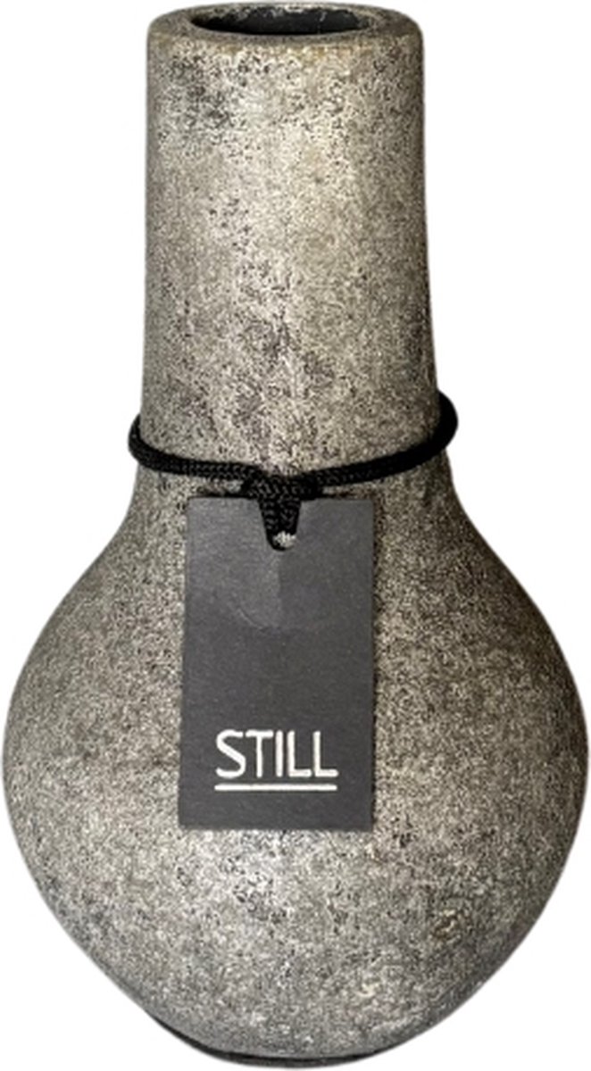 STILL Flesvaas - Organisch - Earth - Grijs - 25 x 16,5 cm