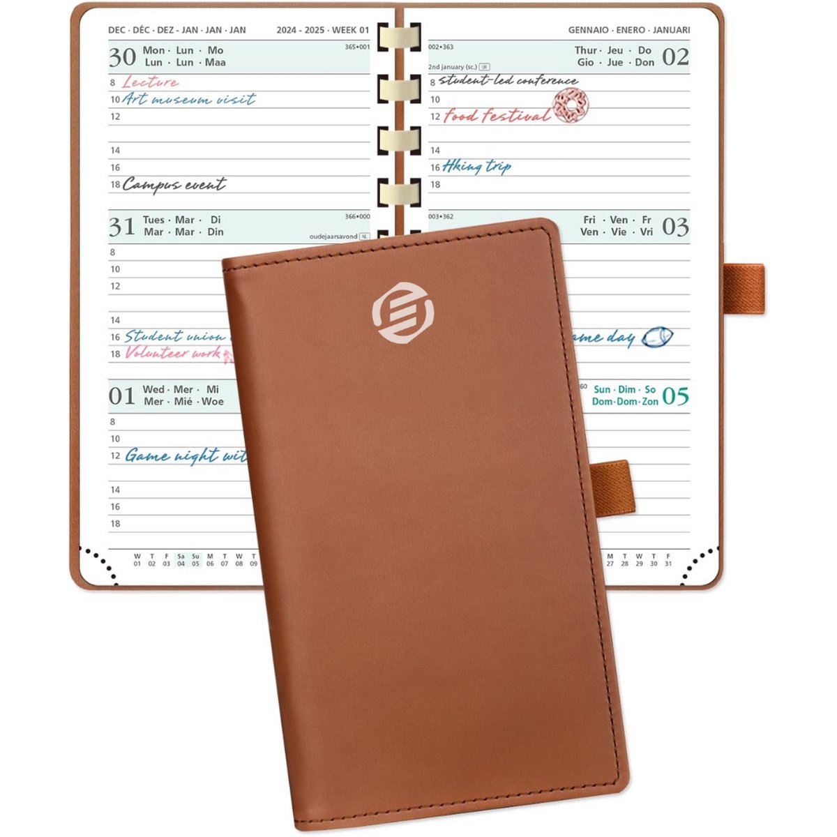 Equivera Weekplanner 2025 - Weekly Planner - Agenda - Kalender - Maandplanner - Famillieplanner