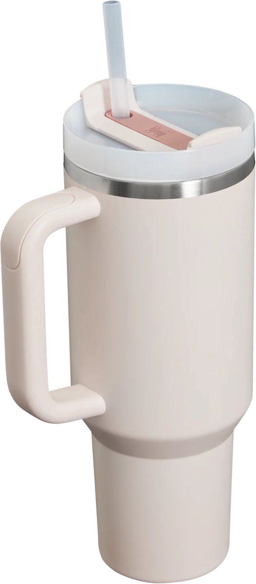 Stanley Quencher H2.0 Flowstate Tumbler - Rose Quartz - 1.2L - RVS - Stanley Cup met Rietje - Thermosbeker - Thermosfles - Beker - Drinkbeker - Drinkfles - Mug - Waterfles – foto 2