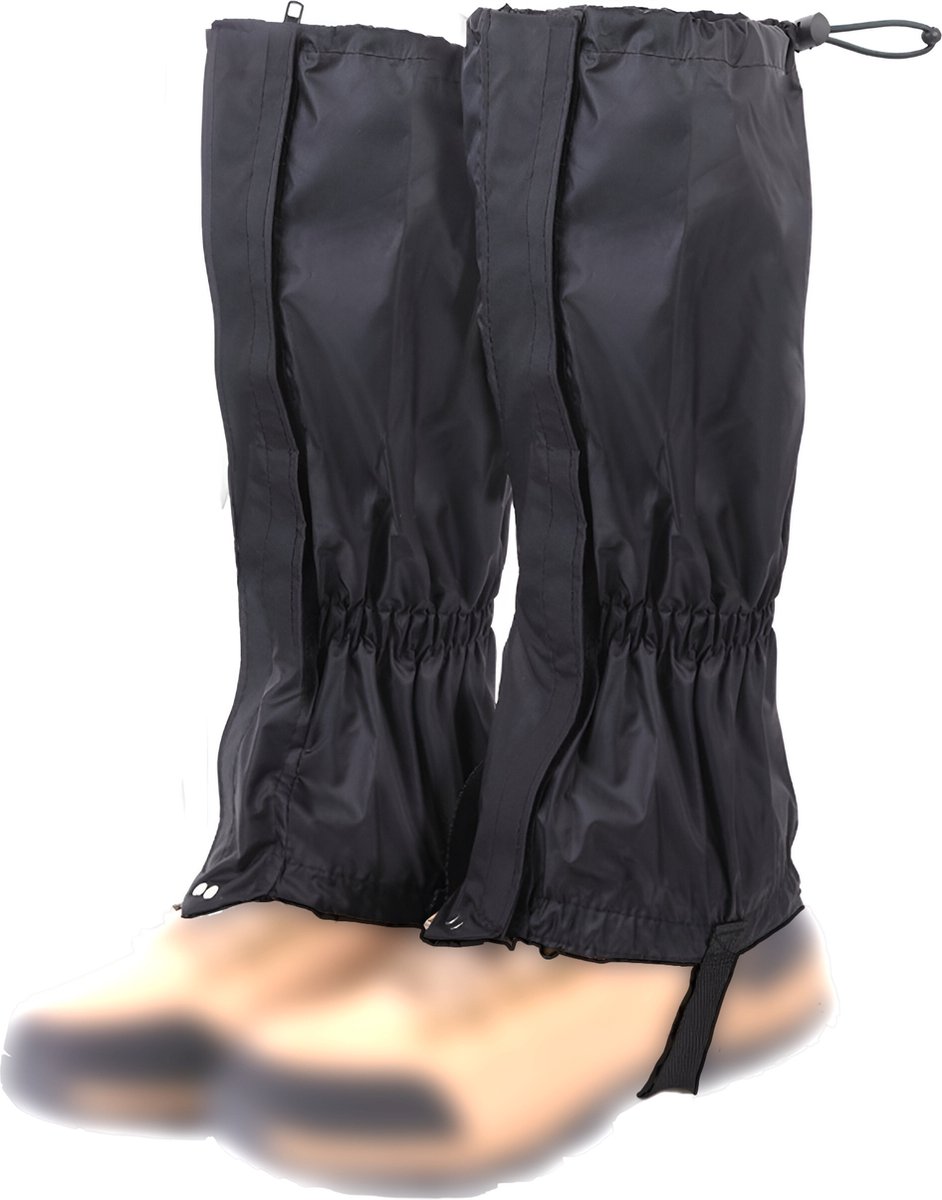 Somstyle Waterdichte Gamaschen - Verstelbare Gaiters - Beenkappen - Wandelschoenen Accessoires - Zwart
