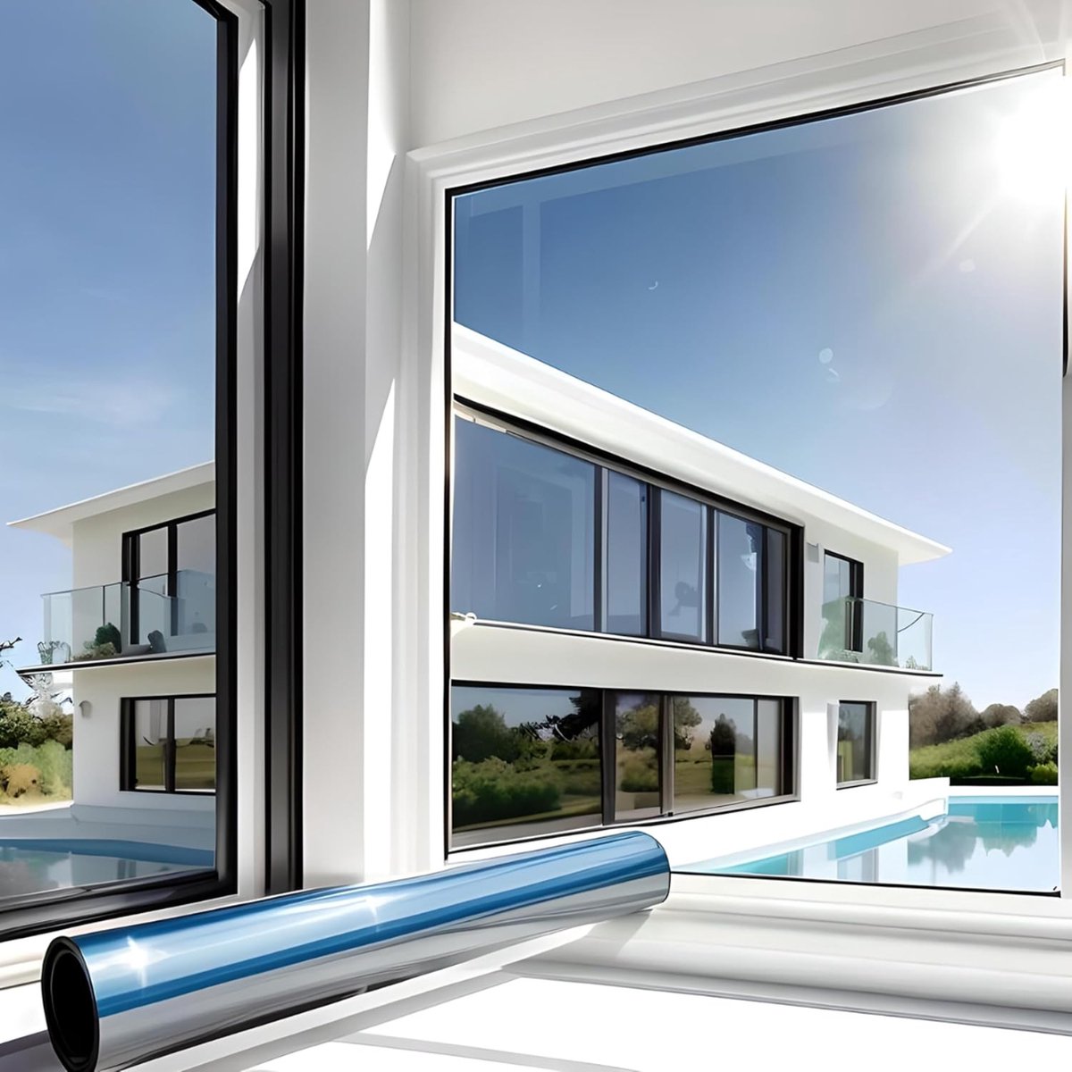 Solacis Privacy Folie Raam - Raamfolie - Folie Raam - Zichtwerend - Anti Inkijk Raamfolie - Must have voor uw privacy!