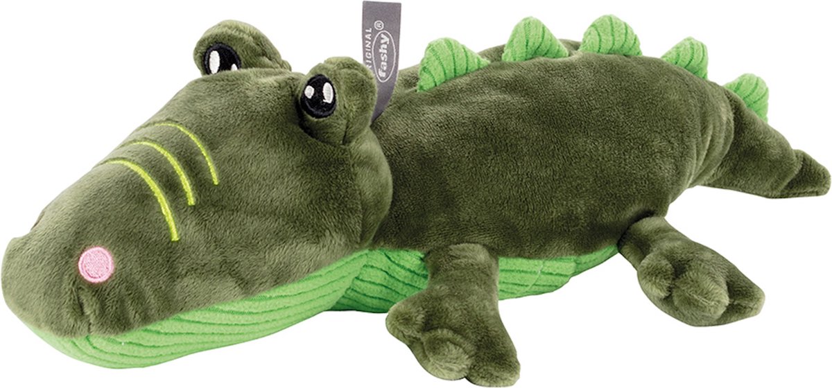 Goedkoopste Fashy warmteknuffel krokodil 37 cm - opwarmknuffel - magnetronknuffel krokodil - knuffel krokodil