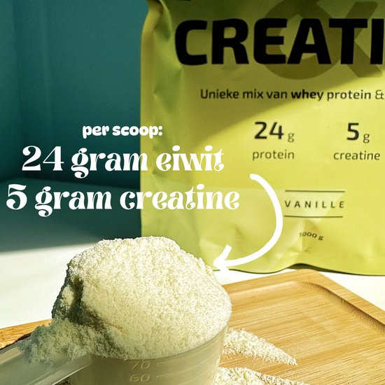 MyBodyFuel - Whey Protein & Creatine - Vanille Eiwitshake - Proteine Poeder met Creatine Monohydraat - 1000g — afbeelding 4