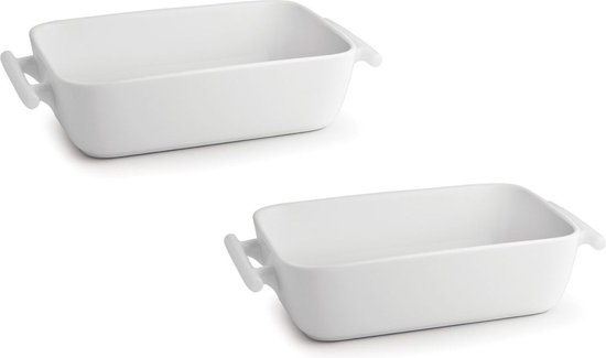 Foto: Bonbistro ovenschaal yong squito wit 20 x 14 x 6 cm 1 1 liter 2 stuks