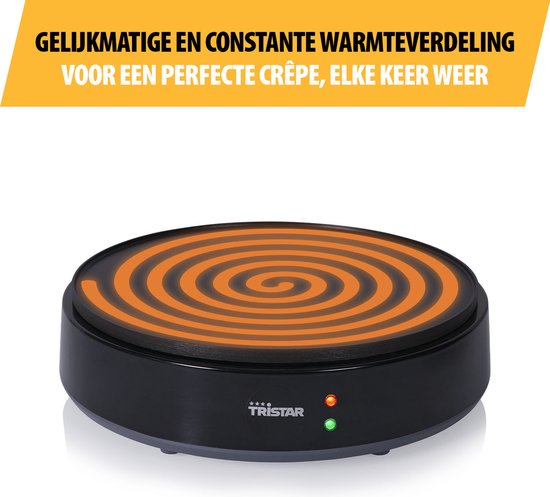 Tristar Pannenkoekenmaker - BP-2627 - 1200W - Crêpemaker - 30cm - Zwart — afbeelding 5