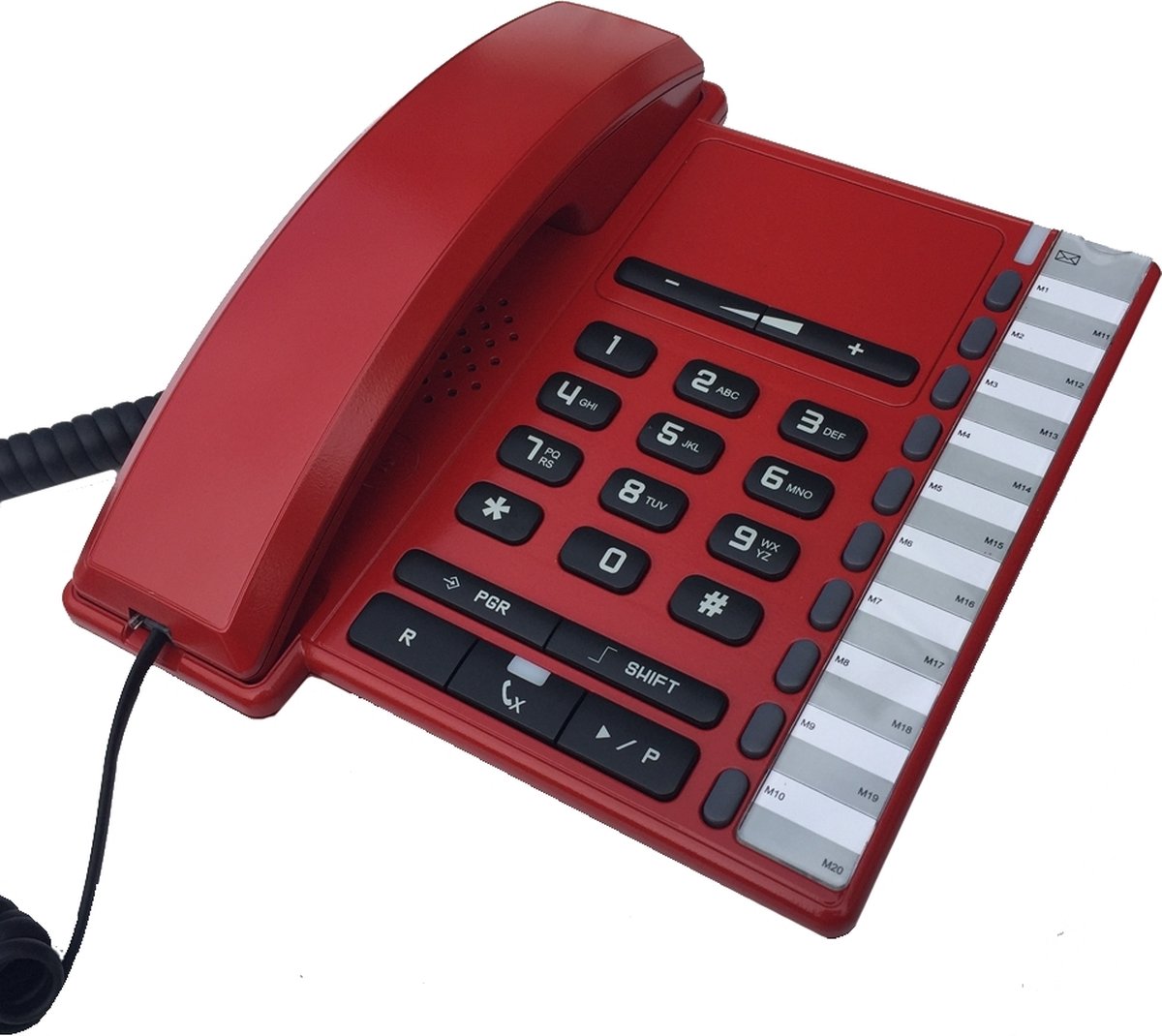 Depaepe Premium 100 analoge telefoon - rood - calamiteiten telefoon - 45-2050-RO