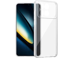 Cadorabo Hoesje geschikt voor Xiaomi Poco F6 Pro in VOLLEDIG TRANSPARANT - Beschermhoes gemaakt van flexibel TPU Silicone Case Cover