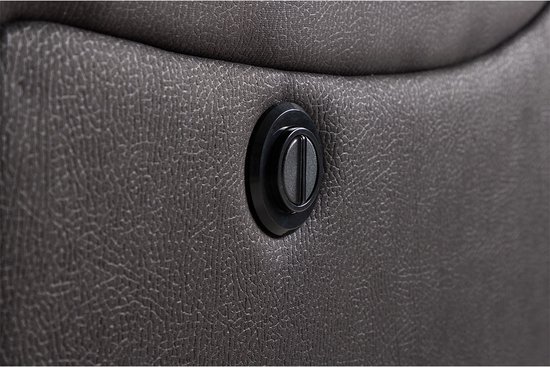 Singapore bank 3-zits fauteuil zwart.