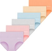 Qincao Sous-vêtements pour femme – Taille haute – Taille XL – Doux – Respirant – Extensible