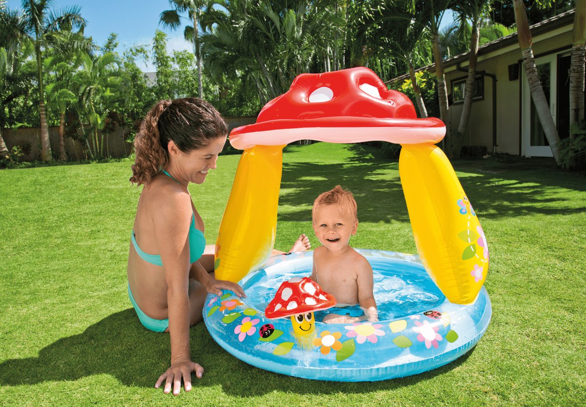 Intex Baby Opblaaszwembad Paddestoel- Ø 102 x 89 cm — afbeelding 2