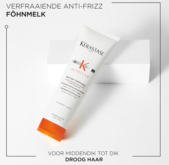 Tube blanc Kérastase Nutritive Nectar Thermique avec bouchon orange.