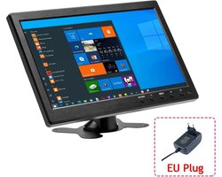 Portable monitor - Monitor - Beeldscherm - Vakantie - Reis - 10.1 Inch - 1024x600 - Draagbare monitor - Zwart - Draagbaar scherm