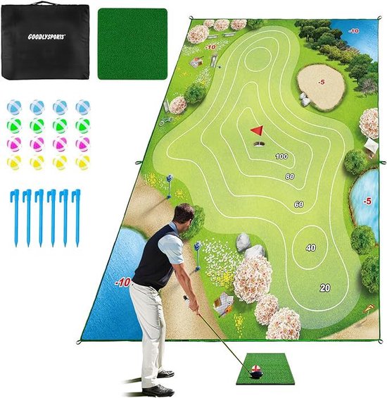 Golfspelset-golfslagmat-golfspelmat-mat-golfmat opbergtas-algehele opbergtas-A-stijl-80*150 van Merkloos — afbeelding 4
