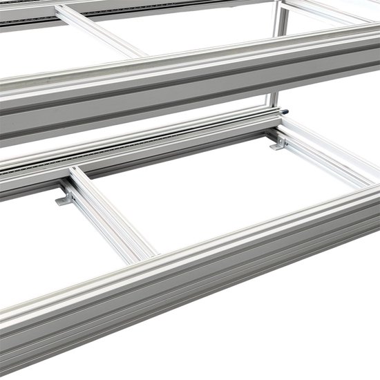 Dubbel schuifframe voor camper 120x40 cm met open bakken - belastbaar tot 130 kg van Carasafe — afbeelding 5