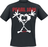 Pearl Jam Stickman Heren T-shirt - zwart - S
