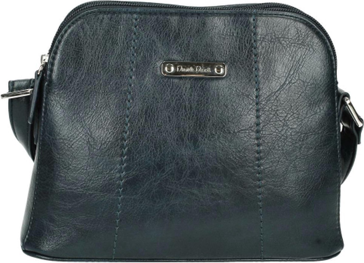 Daniele Donati Medium Schoudertas Dames - Logo Print - Rini - Blauw