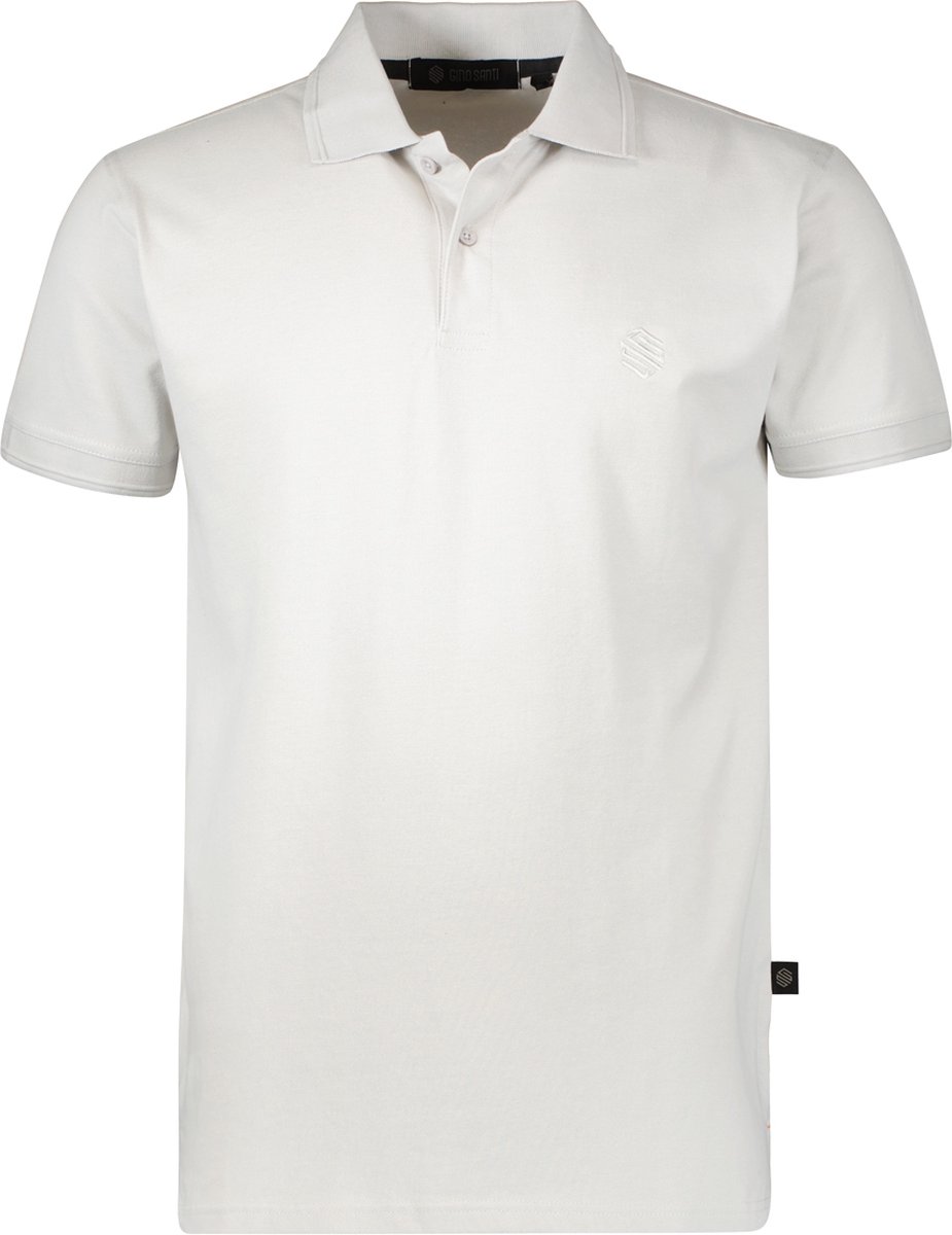 Gino Santi Polo Shirt Heren Smart Cotton Licht Grijs | Maat XL