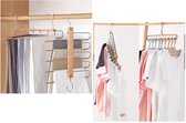 Kledingkast Organizer  3 Stuk 9 in 1 magic kleding hangers met 2 stuk 5 in 1 Magic Broekenhangers- Klerenhangers- Kleding hangers