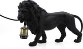 Black Lion Clarence with Lamp 45.5*14.5*26cm