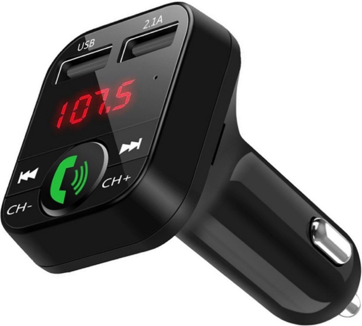Bluetooth FM Transmitter / CarKit / Bluetooth Adapter / Snellader / Draadloos / Fast charger / GSM lader