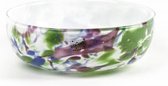 Design Vaas Bowl alano - Fidrio PASTEL COLOURS - glas, mondgeblazen bloemenvaas - diameter 22 cm