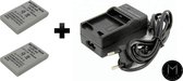 Mazuva  EN-EL5 set 2 Accu’s + Thuislader & Autolader set voor Nikon camera | 1500mAh | Met LED-indicator | (o.a. voor (o.a. voor Nikon Coolpix P510, P5100, P520, P6000, P80, P90, S10, P5000, 