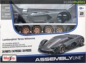 Lamborghini Terzo Millennio (Grijs) Assembly Line Bouwpakket 34 parts 1/24 Maisto