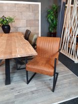 Eetkamerstoel Groningen Cognac – Leer