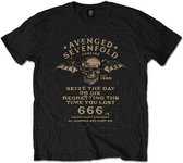 Avenged Sevenfold Heren Tshirt -XXL- Seize The Day Zwart