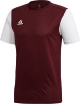 adidas Estro 19  Sportshirt - Maat S  - Mannen - bordeaux rood/wit