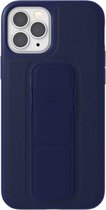 CLCKR Gripcase Saffiano PU en TPU hoesje voor iPhone 12 en iPhone 12 Pro - blauw