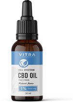 CBD-olie van Vitra 30 ml 5 procent - Full Spectrum - 1500 mg