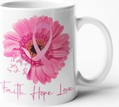 Mok Faith Hope Love Pink Ribbon