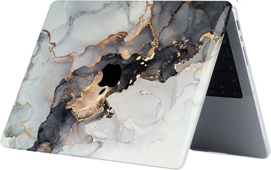 Lunso - MacBook Pro 14 pouces M1/M2 (2021-2023) - Housse coque - Marble  Finley