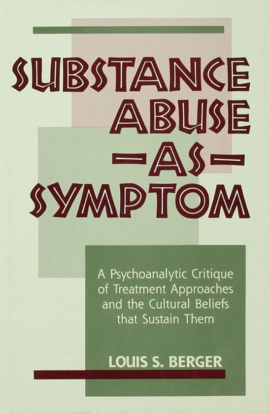 Substance Abuse as Symptom - cover