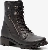 Blue Box dames veterboots - Zwart - Maat 39