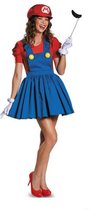 Dames Super Mario Kostuum Vrouw - Mario Bros Vrouwelijk Kostuum - Kledingmaat: M