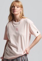 Superdry Dames tshirt Code Logo Garment Dye T-shirt met losse pasvorm