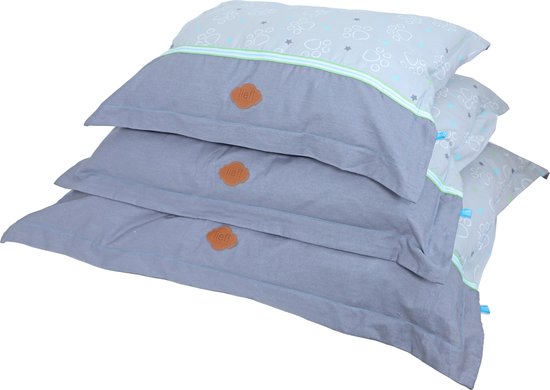 Lief! hondenkussen Volant boys grijs/blauw 100 x 80 cm van lief! — afbeelding 4