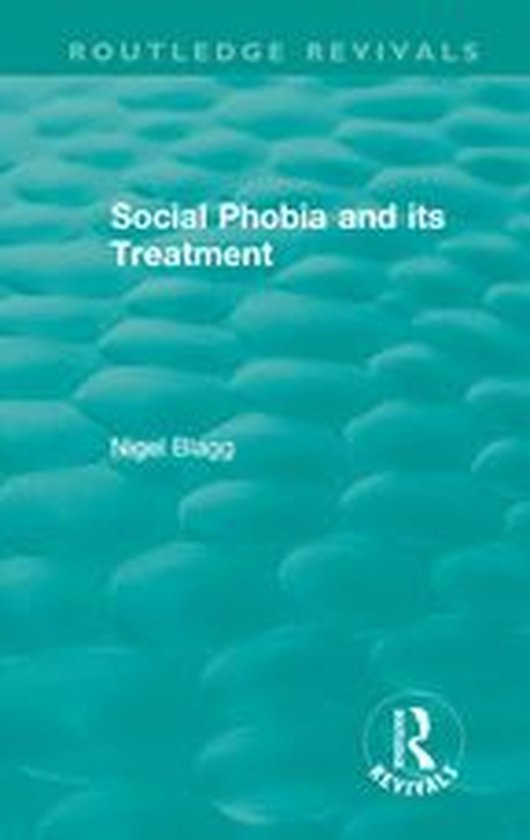 Routledge Revivals - School Phobia and its Treatment (1987) - cover