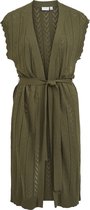 VILA VISHELLEY S/L  LONG KNIT VEST Dames Jas - Maat XL