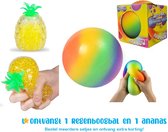 Regenboog stressbal - Neon stressbal - Voordeelbundel - Stressballen voor de hand - Fidget Toys