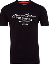 McGregor T-shirt Zwart Heren| 100% Katoen | Ronde Hals  | Maat XXL | McGregor New York | Logo op de borst American SportsWear