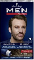 SCHWARZKOPF - Perfect voor mannen - Anti-witte haarkleuringsgel - Haarkleur voor mannen - Haarverzorging - Natuurlijk donkerbruin 70