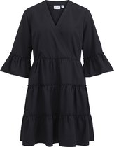 VILA VIETINA V-NECK L/S DRESS/SU - NOOS Dames Jurk - Maat 44