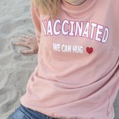 Sweater, trui "Vaccinated we can hug" - M