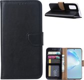 LuxeBass Hoesje geschikt voor Samsung Galaxy S20 - Bookcase Zwart - portemonnee hoesje - telefoonhoes - gsm hoes - telefoonhoesjes