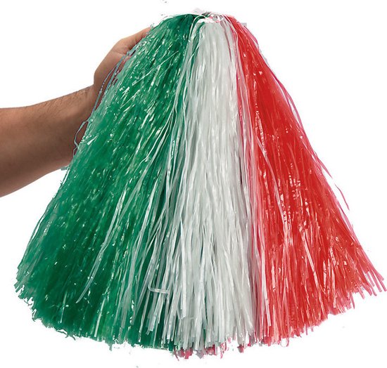 Carnival Toys Pompon Italië Meisjes/dames Rood/groen/wit