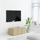 Decoways - Tv-meubel 80x34x30 cm spaanplaat sonoma eikenkleurig